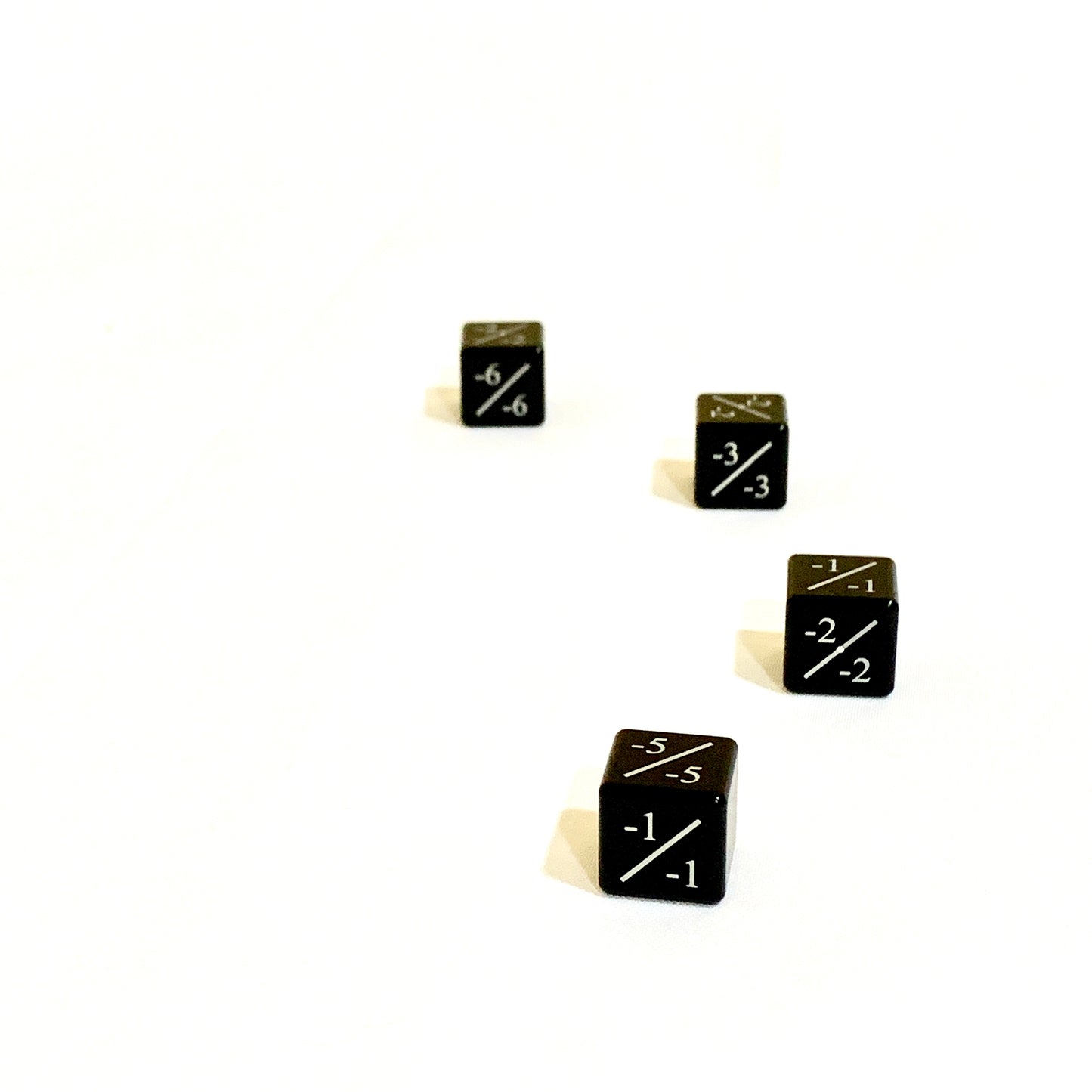 CNC Machined Aluminum Magic: The Gathering Minus Dice Counter (4pcs)
