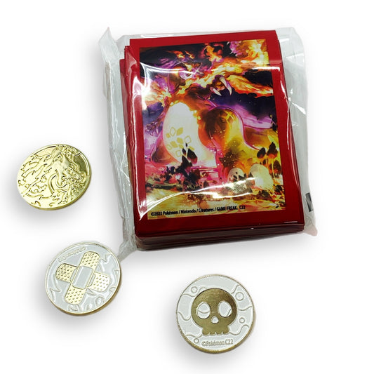 Charizard Sleeves with Metal coins