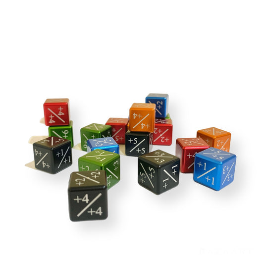 CNC Machined Aluminum Magic: The Gathering Plus Dice Counter (4pcs)