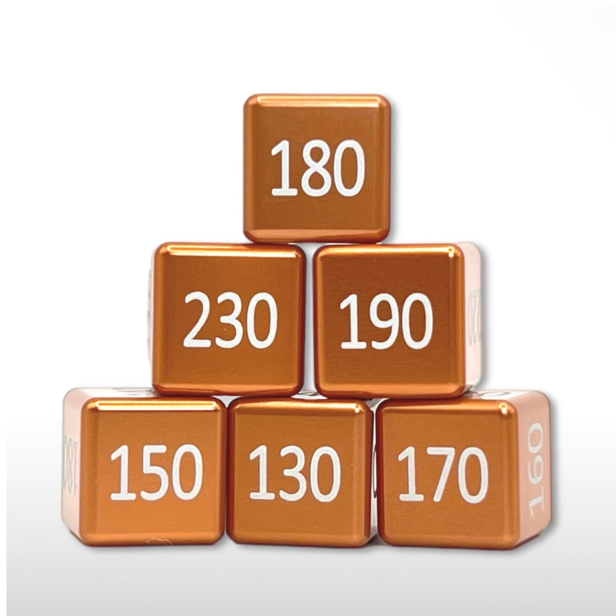 Machine Cut Aluminum Higher Count Numeric Damage Counter Set