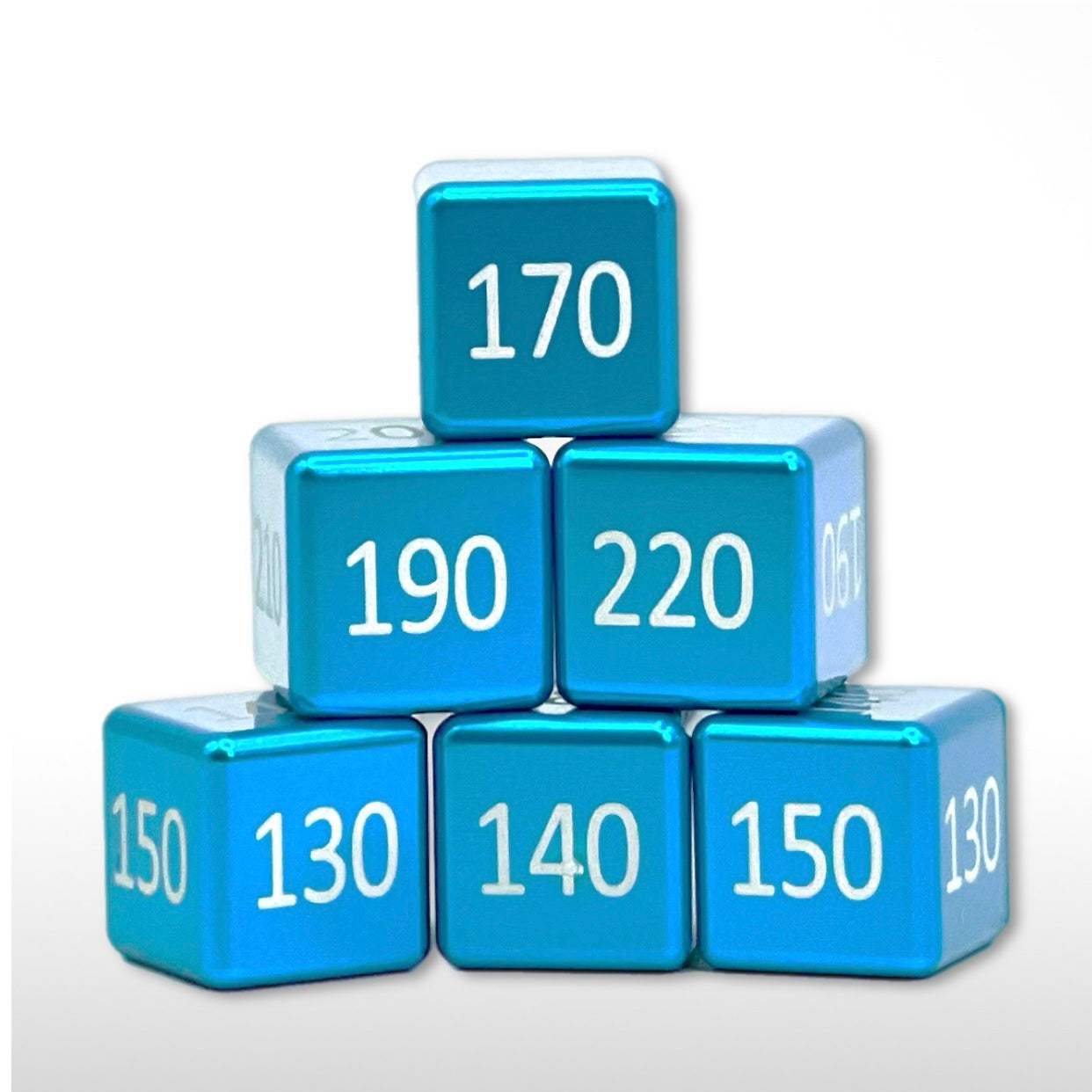 Machine Cut Aluminum Higher Count Numeric Damage Counter Set