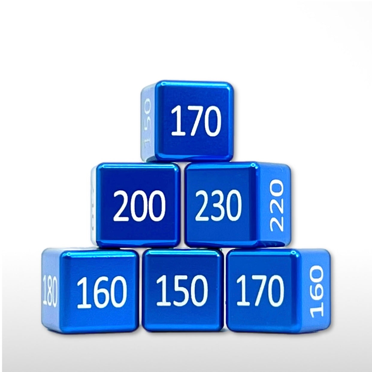 Machine Cut Aluminum Higher Count Numeric Damage Counter Set