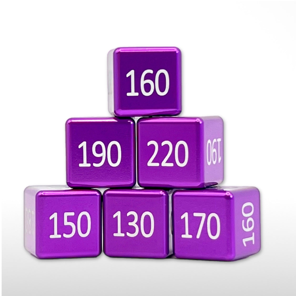 Machine Cut Aluminum Higher Count Numeric Damage Counter Set
