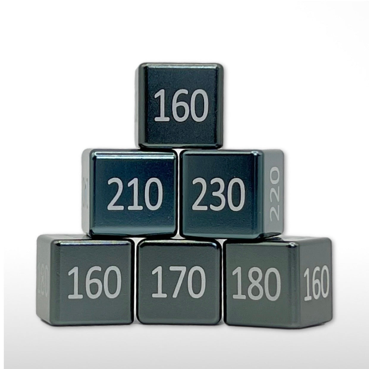Machine Cut Aluminum Higher Count Numeric Damage Counter Set