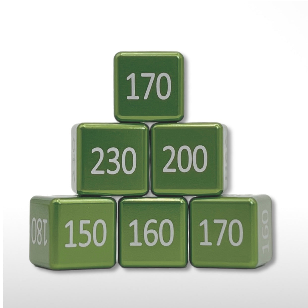 Machine Cut Aluminum Higher Count Numeric Damage Counter Set