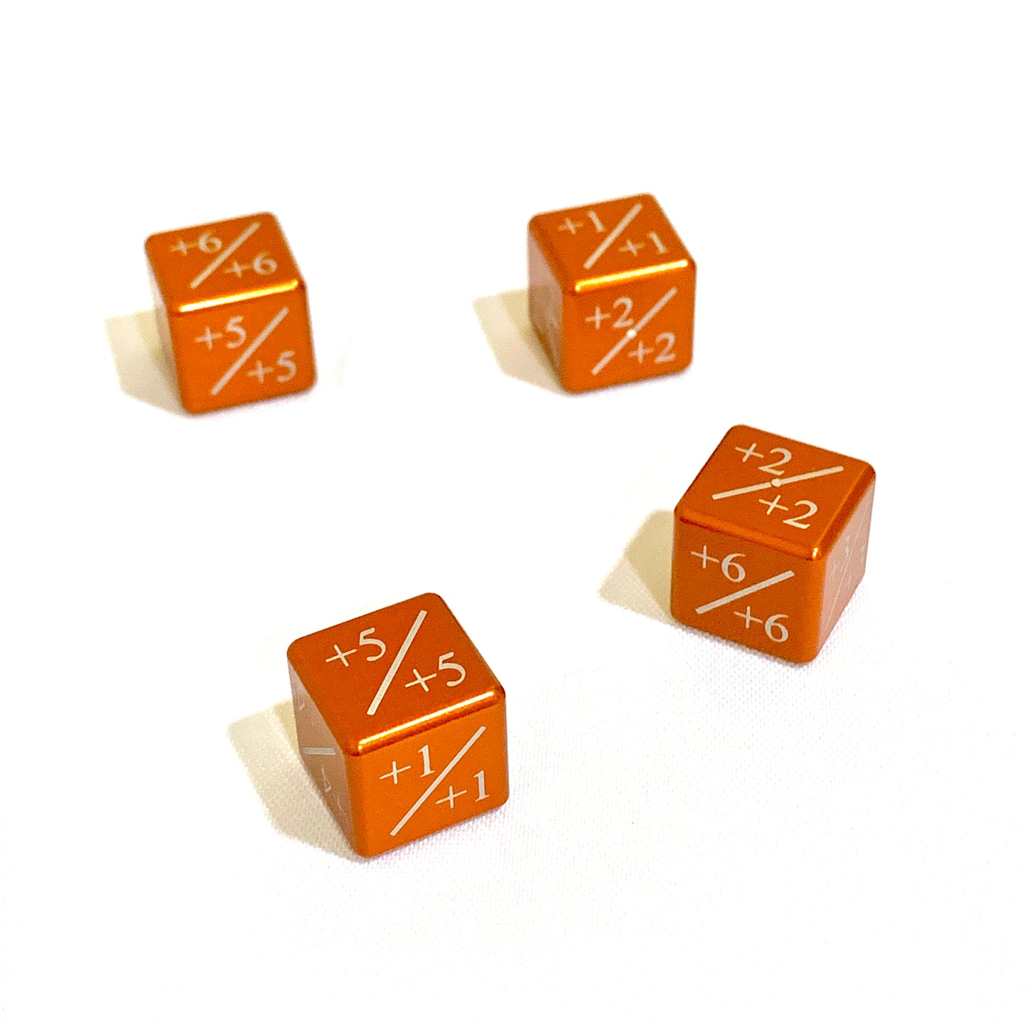 CNC Machined Aluminum Magic: The Gathering Plus Dice Counter (4pcs)