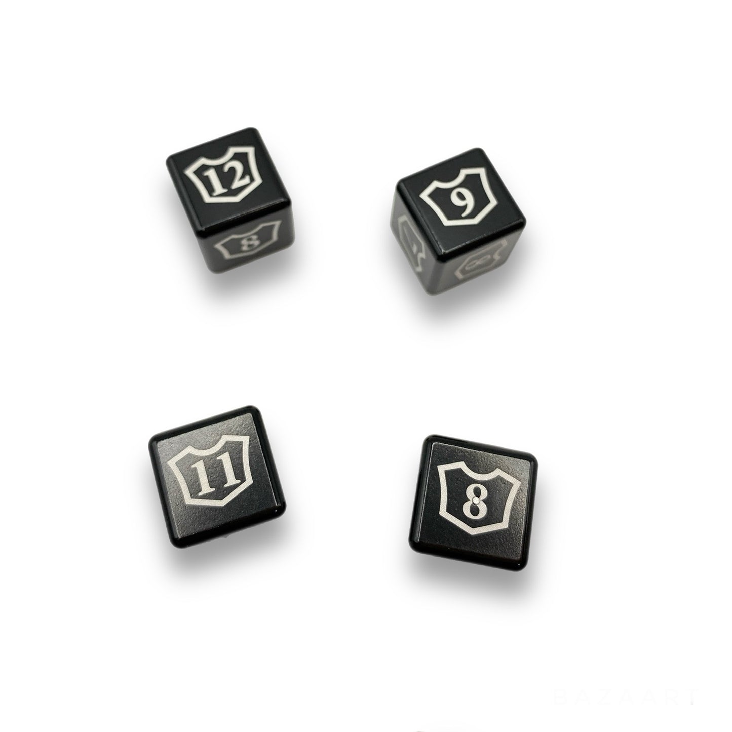 CNC Machined Aluminum Magic: The Gathering Planeswalker Loyalty Dice Counter 7-12 (4pcs)