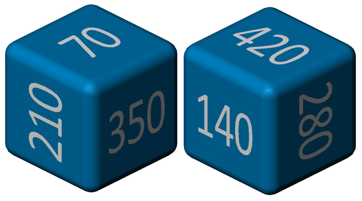 Final Availability – x70 Numeric Damage Counters (6pcs)