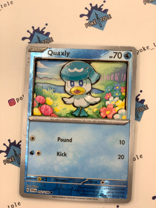 PokéTole 3D Pokémon Card Shadow Box: Quaxly