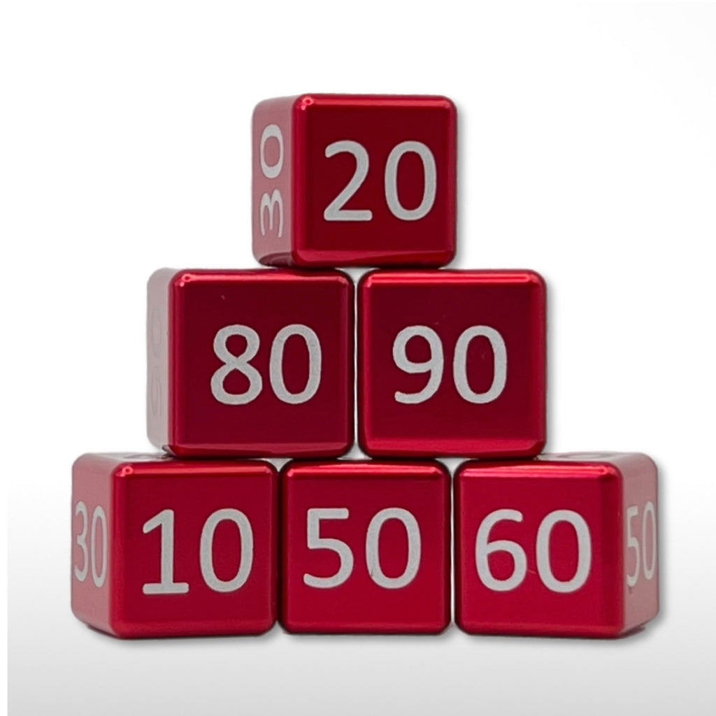 Machine Cut Aluminum Classic Numeric Damage Counter Set