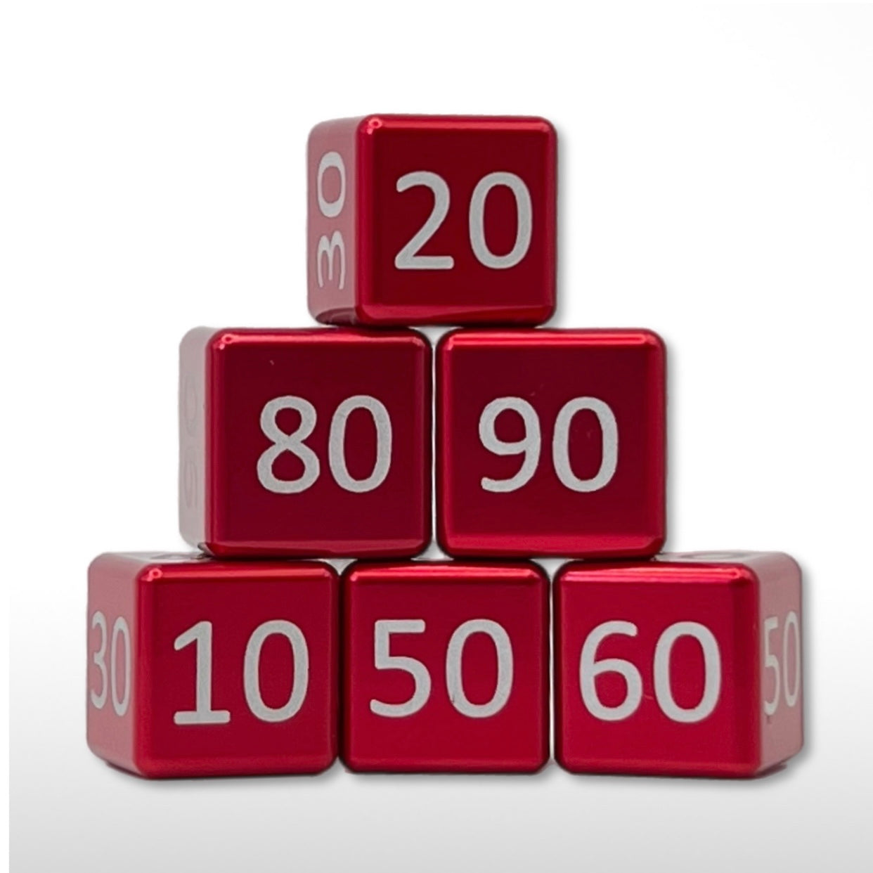 Machine Cut Aluminum Classic Numeric Damage Counter Set