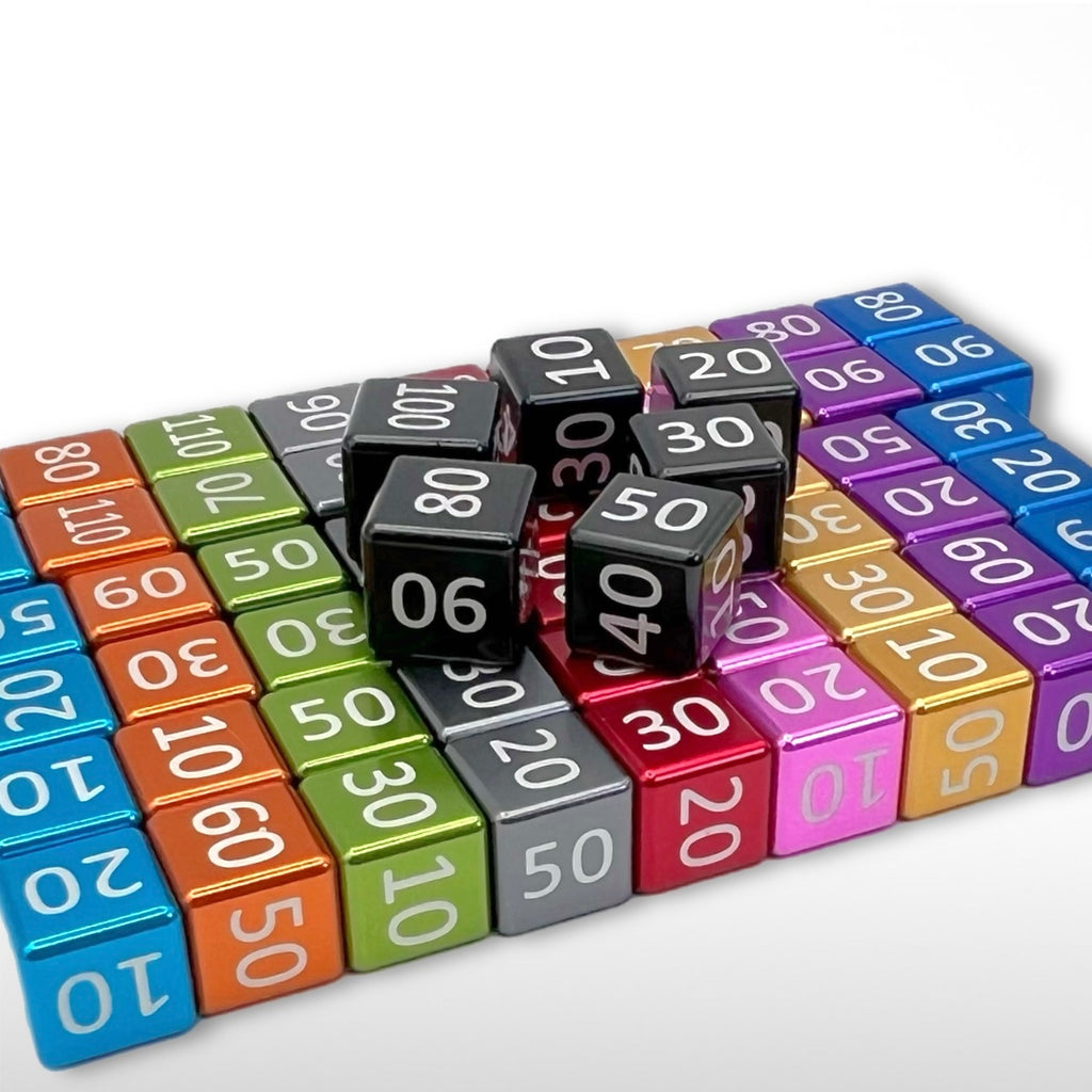 Machine Cut Aluminum Classic Numeric Damage Counter Set