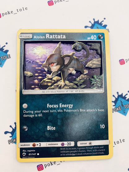PokéTole 3D Pokémon Card Shadow Box: Alolan Rattata