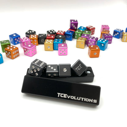 Machine Drilled D6 Dice Set with Case