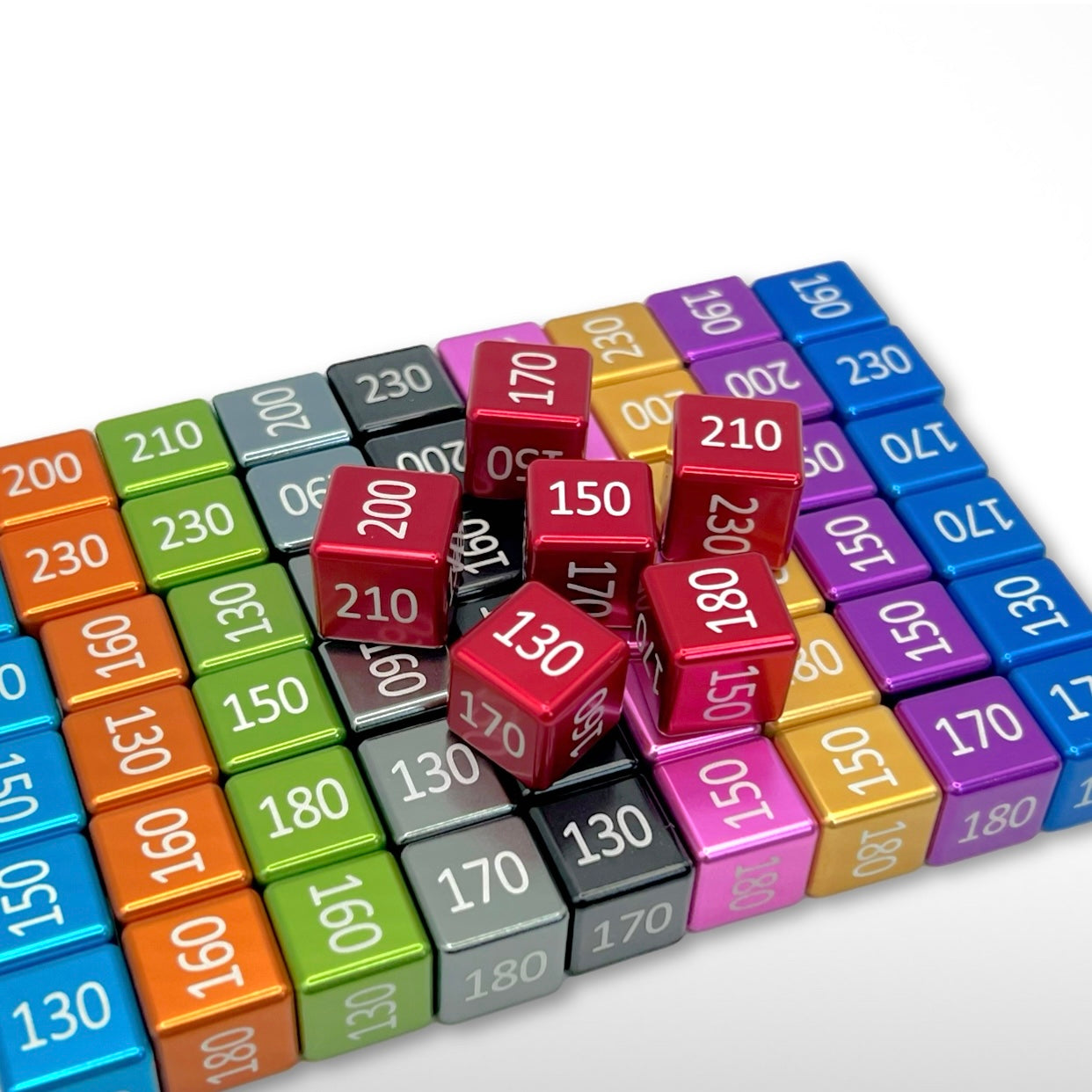 Machine Cut Aluminum High-Count Numeric Damage Counter Set