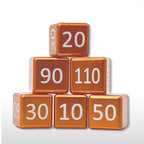 Machine Cut Aluminum Classic Numeric Damage Counter Set