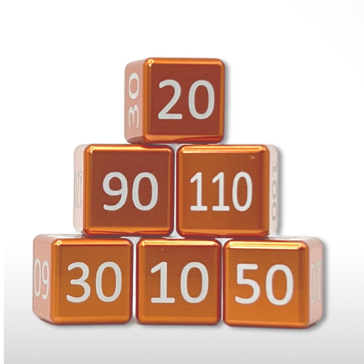 Machine Cut Aluminum Classic Numeric Damage Counter Set