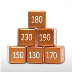 Machine Cut Aluminum High-Count Numeric Damage Counter Set