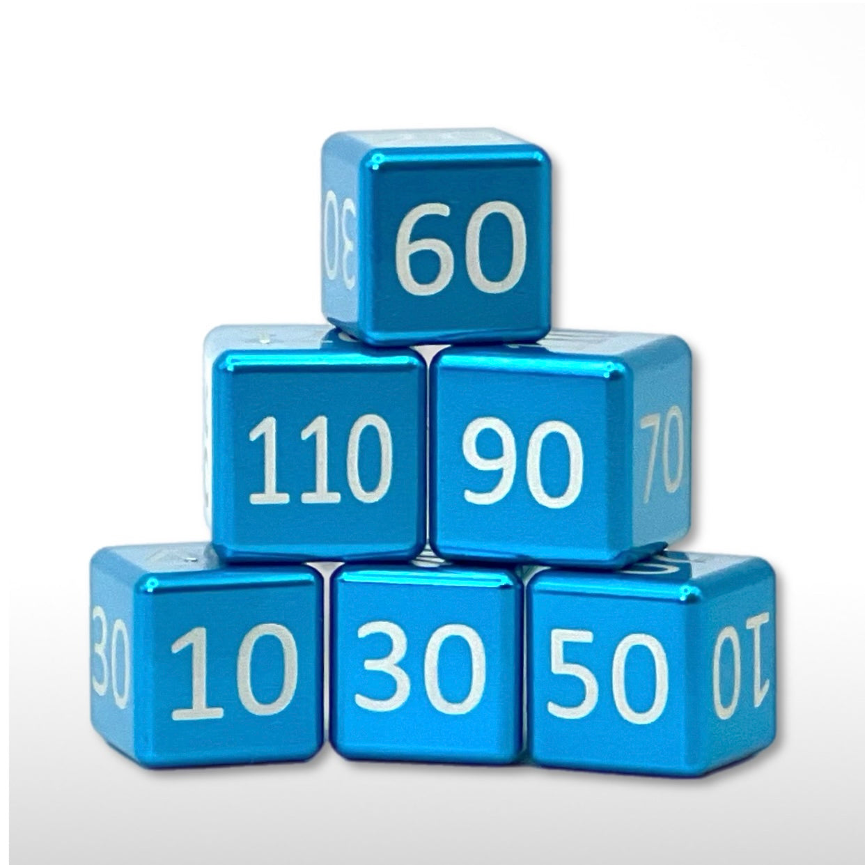 Machine Cut Aluminum Classic Numeric Damage Counter Set