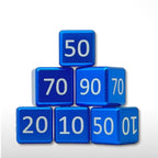 Machine Cut Aluminum Classic Numeric Damage Counter Set