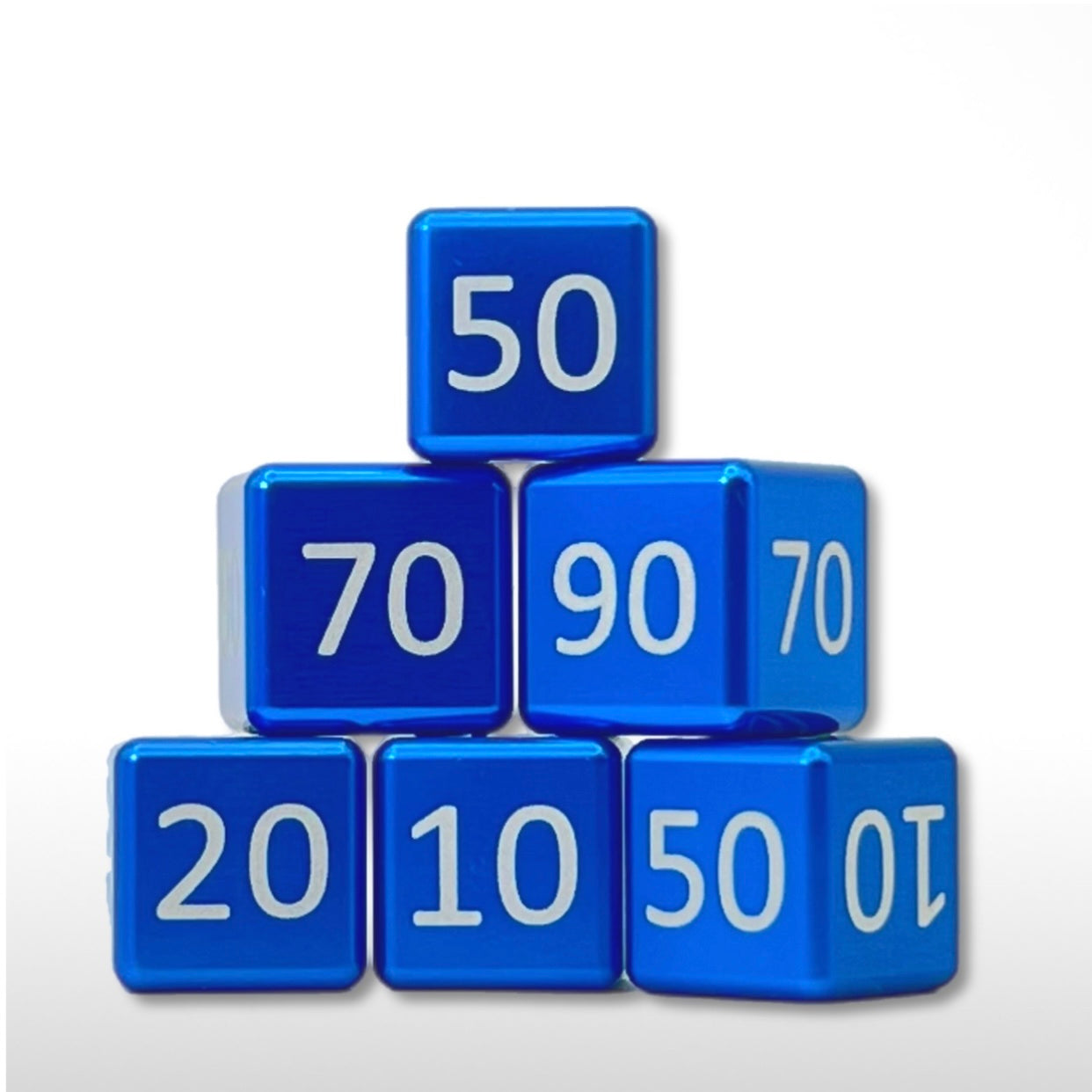 Machine Cut Aluminum Classic Numeric Damage Counter Set