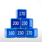 Machine Cut Aluminum High-Count Numeric Damage Counter Set