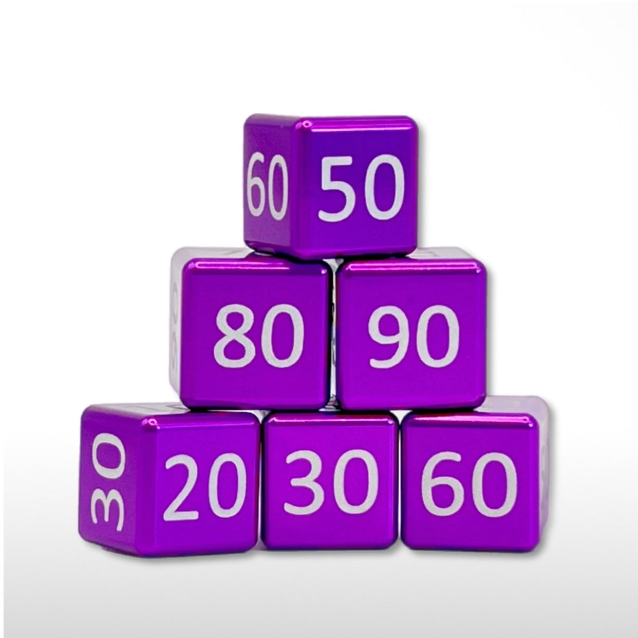 Machine Cut Aluminum Classic Numeric Damage Counter Set