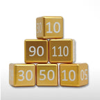 Machine Cut Aluminum Classic Numeric Damage Counter Set