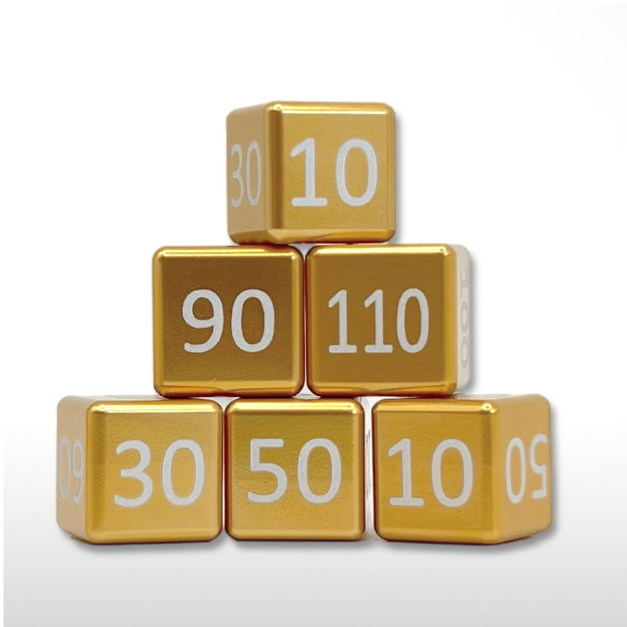 Machine Cut Aluminum Classic Numeric Damage Counter Set