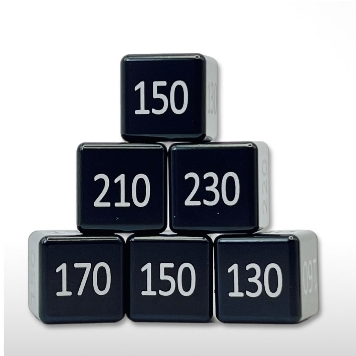 Machine Cut Aluminum High-Count Numeric Damage Counter Set