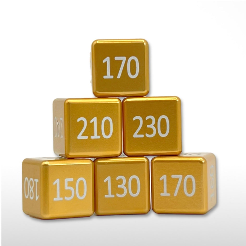 Machine Cut Aluminum High-Count Numeric Damage Counter Set