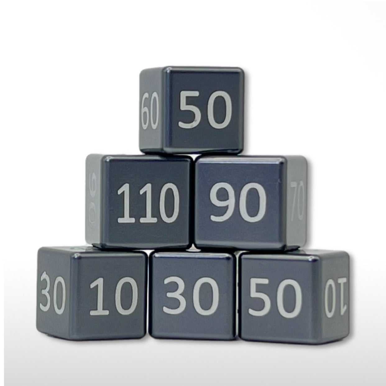 Machine Cut Aluminum Classic Numeric Damage Counter Set