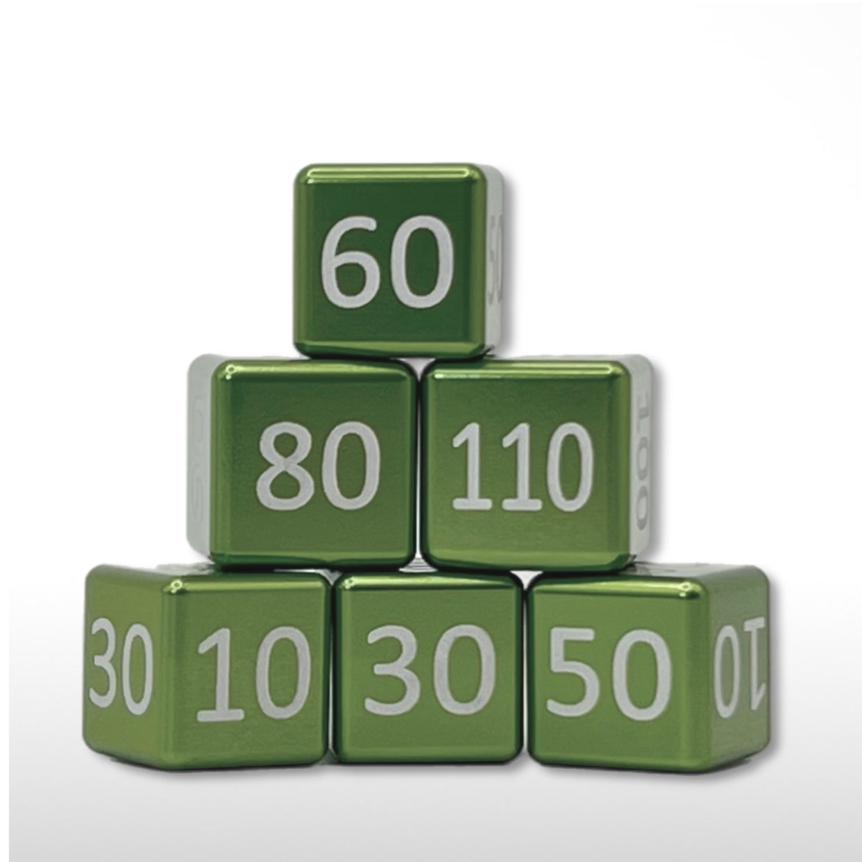 Machine Cut Aluminum Classic Numeric Damage Counter Set