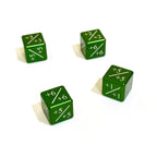 Machine Cut Aluminum Metal Magic: The Gathering Plus Dice Counter (4pcs)