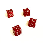 Machine Cut Aluminum Metal Magic: The Gathering Plus Dice Counter (4pcs)