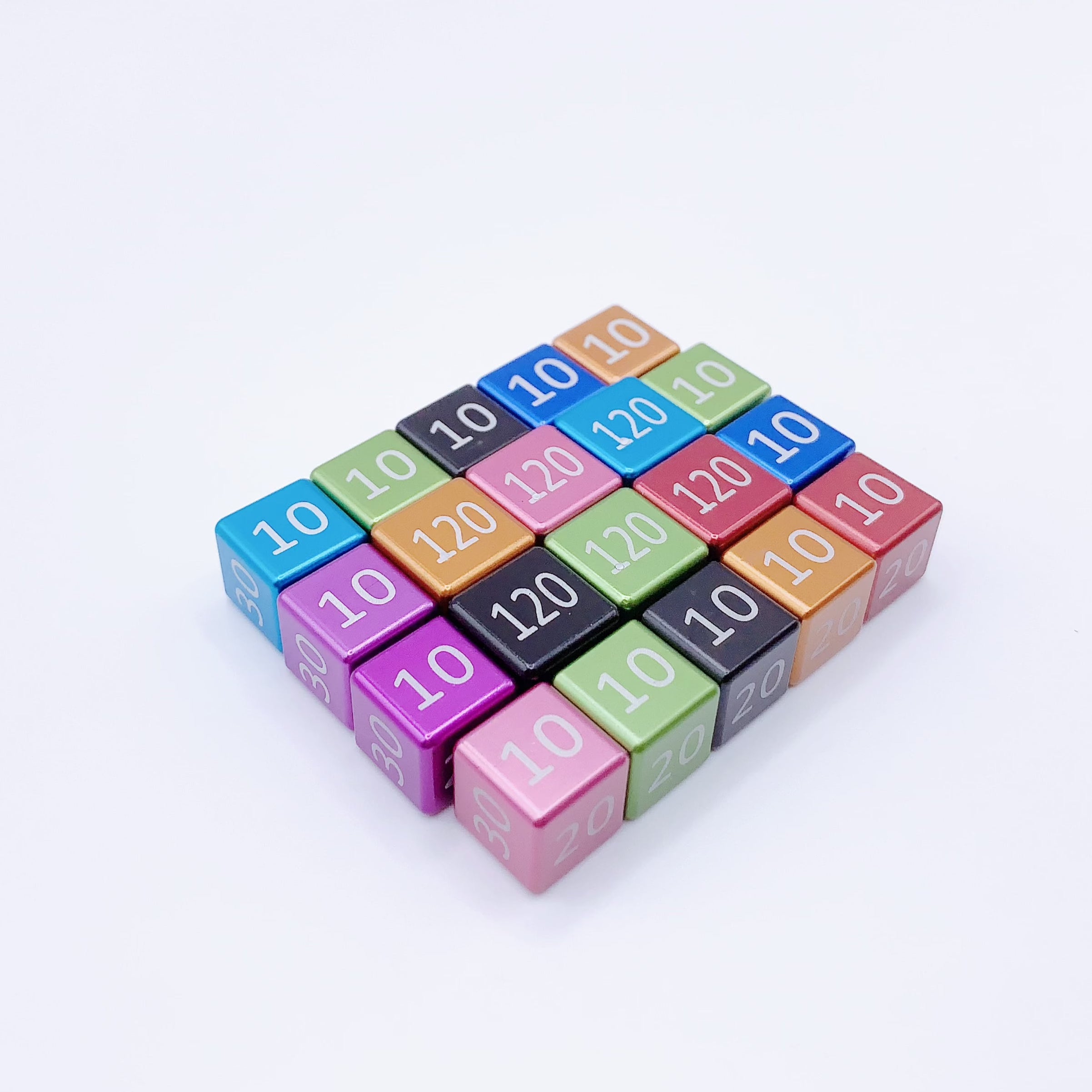 Metal Damage Counter Marker Dice Classic Numeric Damage Counter Set ...