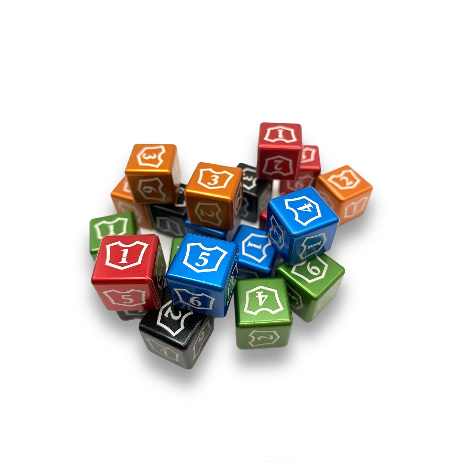 Machine Cut Aluminum Metal Magic: The Gathering Planeswalker Loyalty Dice Counter 1-6 (4pcs)