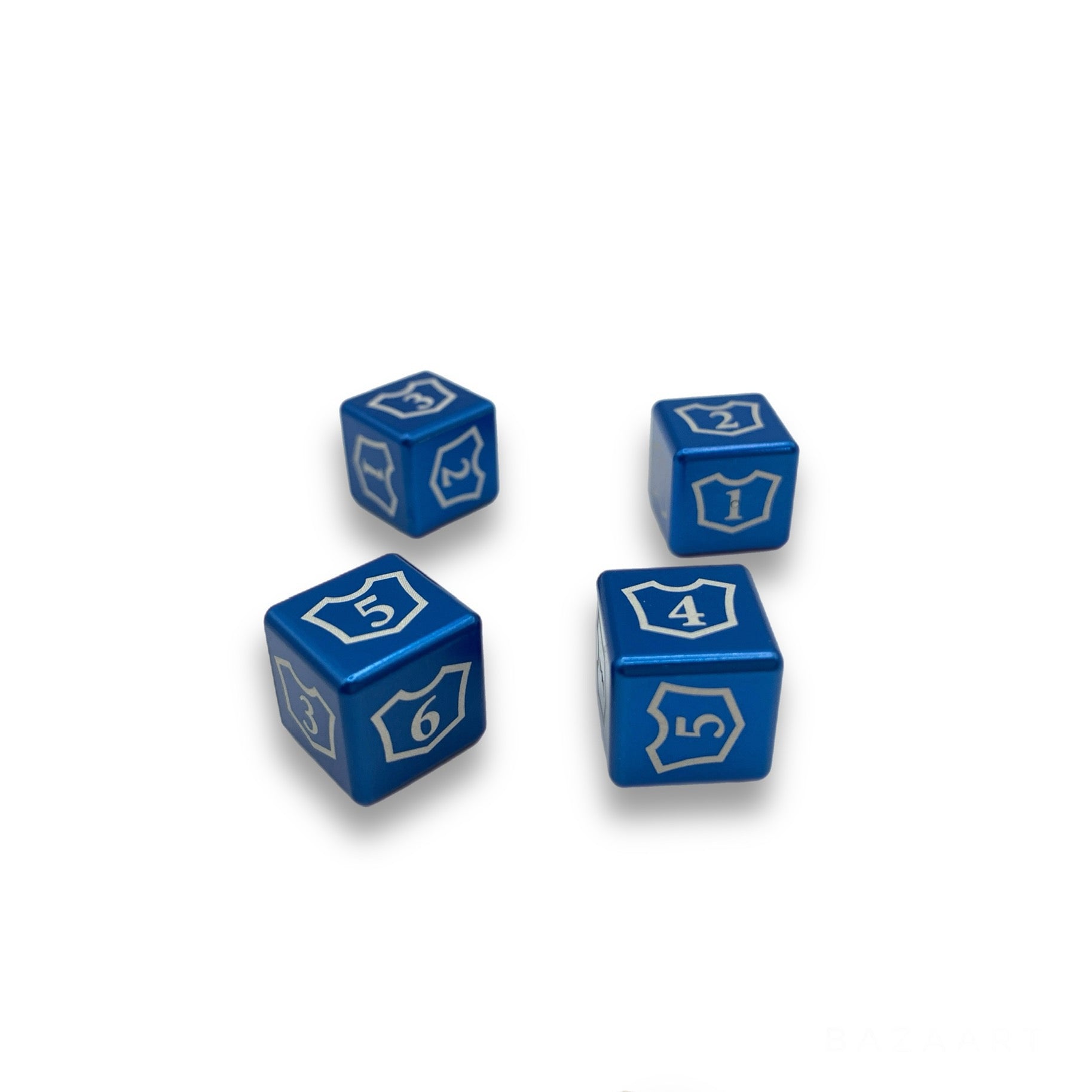 Machine Cut Aluminum Metal Magic: The Gathering Planeswalker Loyalty Dice Counter 1-6 (4pcs)