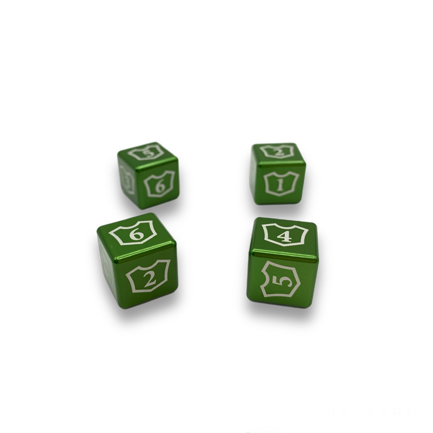 Machine Cut Aluminum Metal Magic: The Gathering Planeswalker Loyalty Dice Counter 1-6 (4pcs)