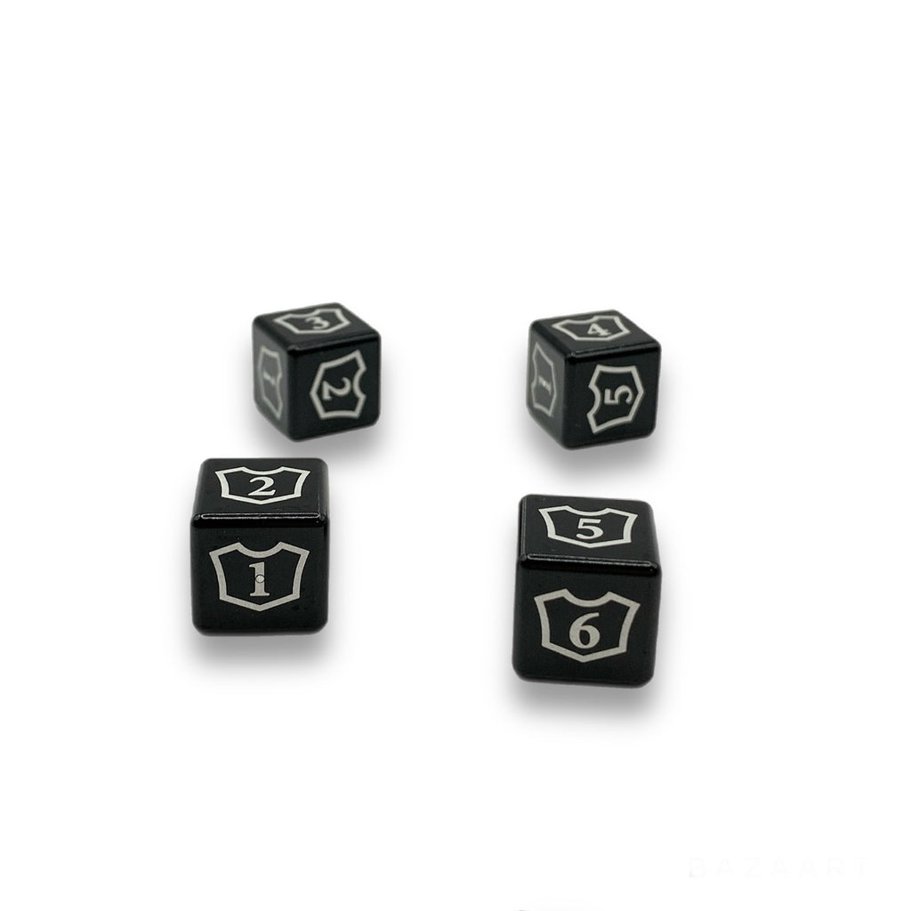 Machine Cut Aluminum Metal Magic: The Gathering Planeswalker Loyalty Dice Counter 1-6 (4pcs)