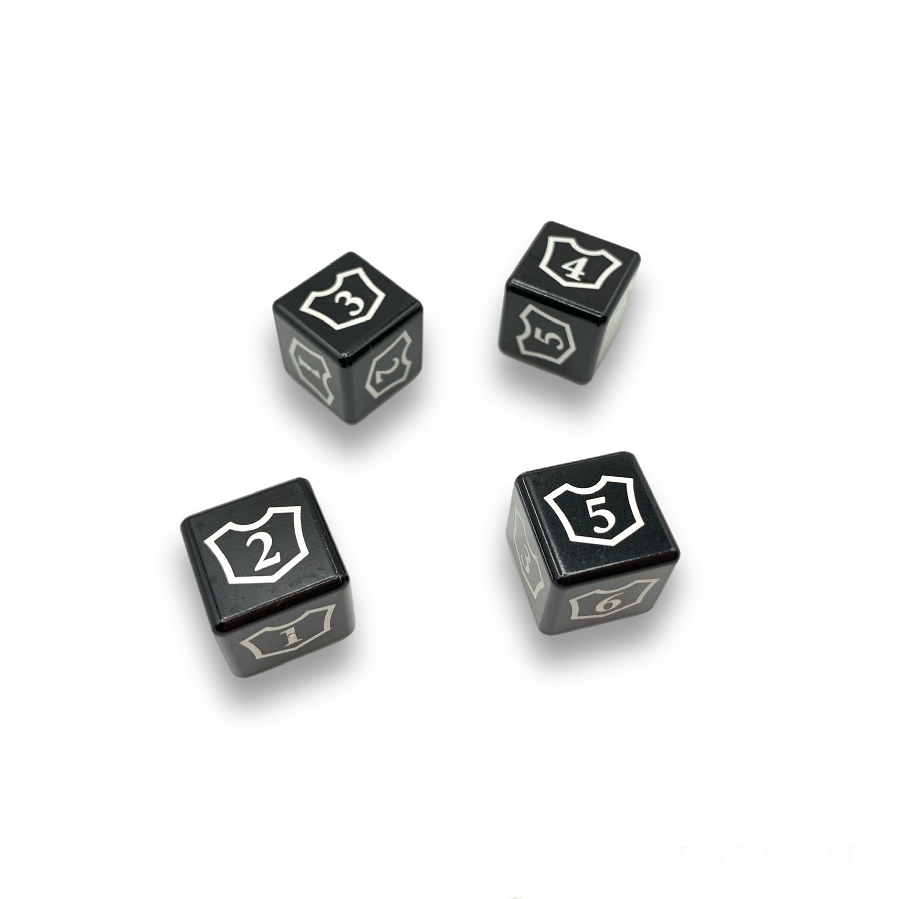 Machine Cut Aluminum Metal Magic: The Gathering Planeswalker Loyalty Dice Counter 1-6 (4pcs)