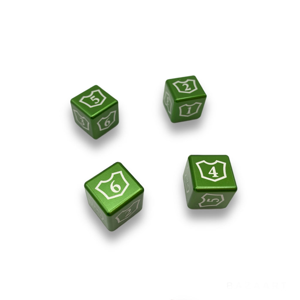 Machine Cut Aluminum Metal Magic: The Gathering Planeswalker Loyalty Dice Counter 1-6 (4pcs)