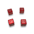 Machine Cut Aluminum Metal Magic: The Gathering Planeswalker Loyalty Dice Counter 1-6 (4pcs)