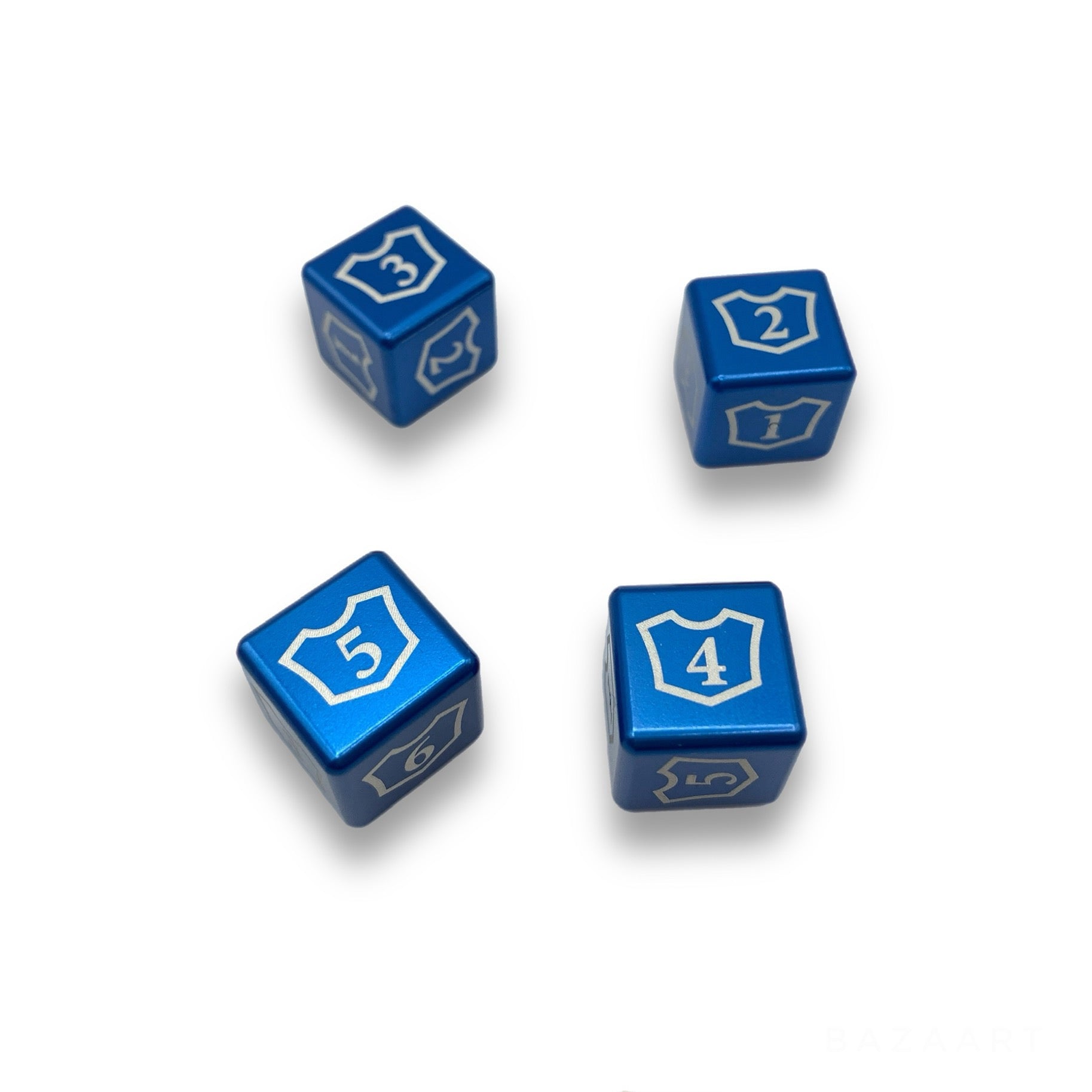 Machine Cut Aluminum Metal Magic: The Gathering Planeswalker Loyalty Dice Counter 1-6 (4pcs)