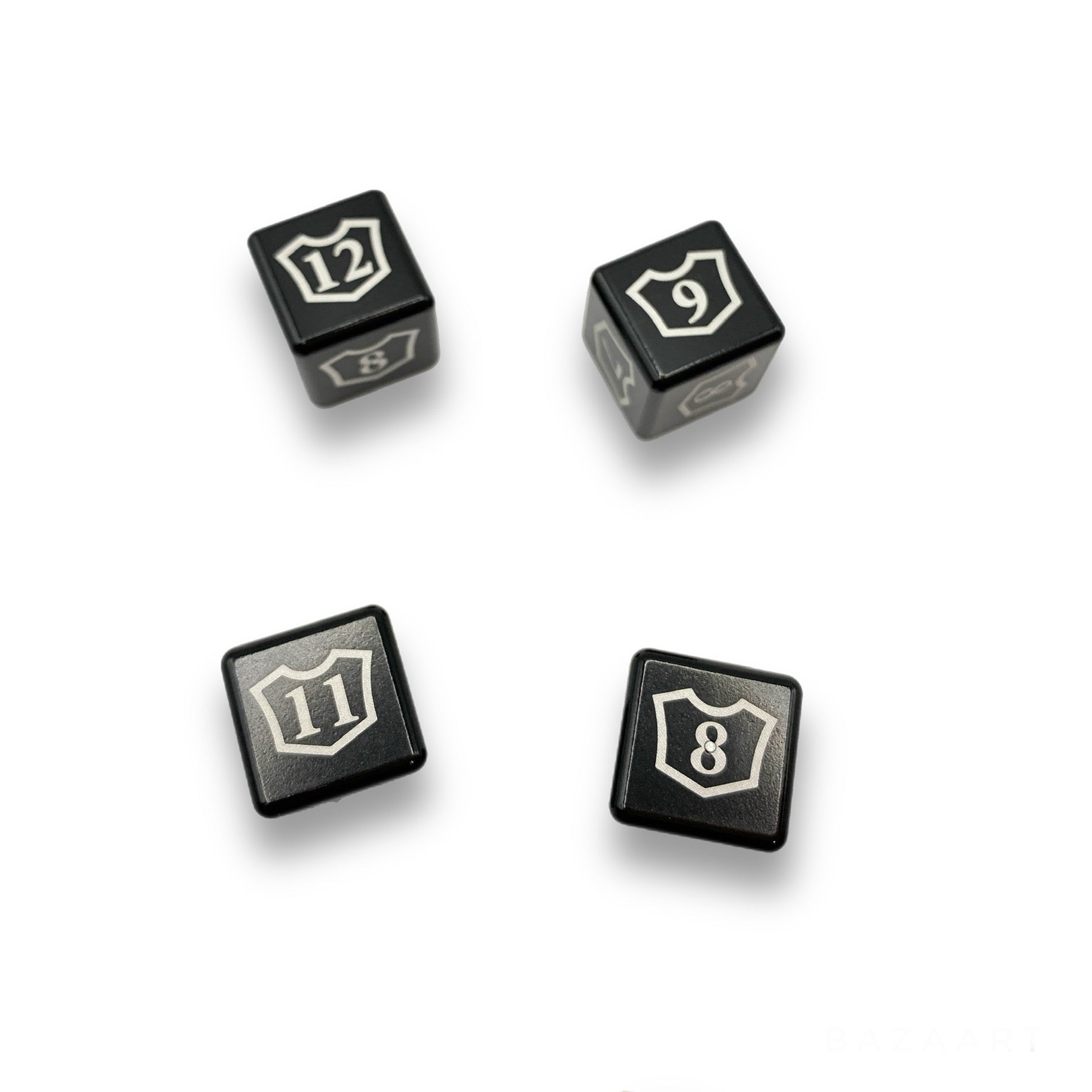 Machine Cut Aluminum Metal Magic: The Gathering Planeswalker Loyalty Dice Counter 7-12 (4pcs)