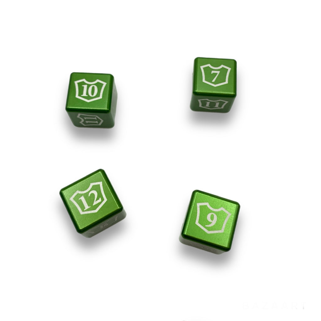 Machine Cut Aluminum Metal Magic: The Gathering Planeswalker Loyalty Dice Counter 7-12 (4pcs)