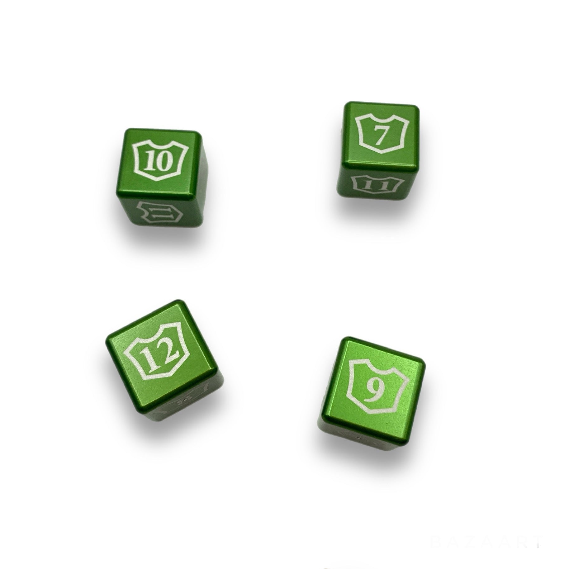 Machine Cut Aluminum Metal Magic: The Gathering Planeswalker Loyalty Dice Counter 7-12 (4pcs)