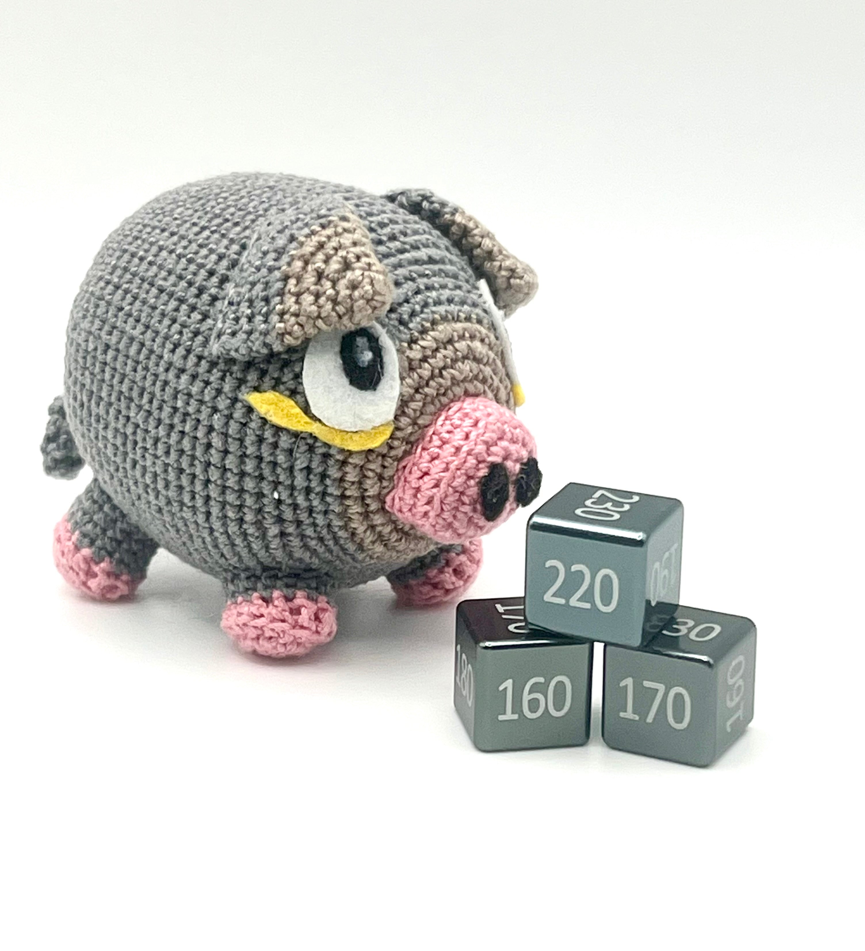 Machine Cut Aluminum Higher Numeric Damage Counter 3-pack set