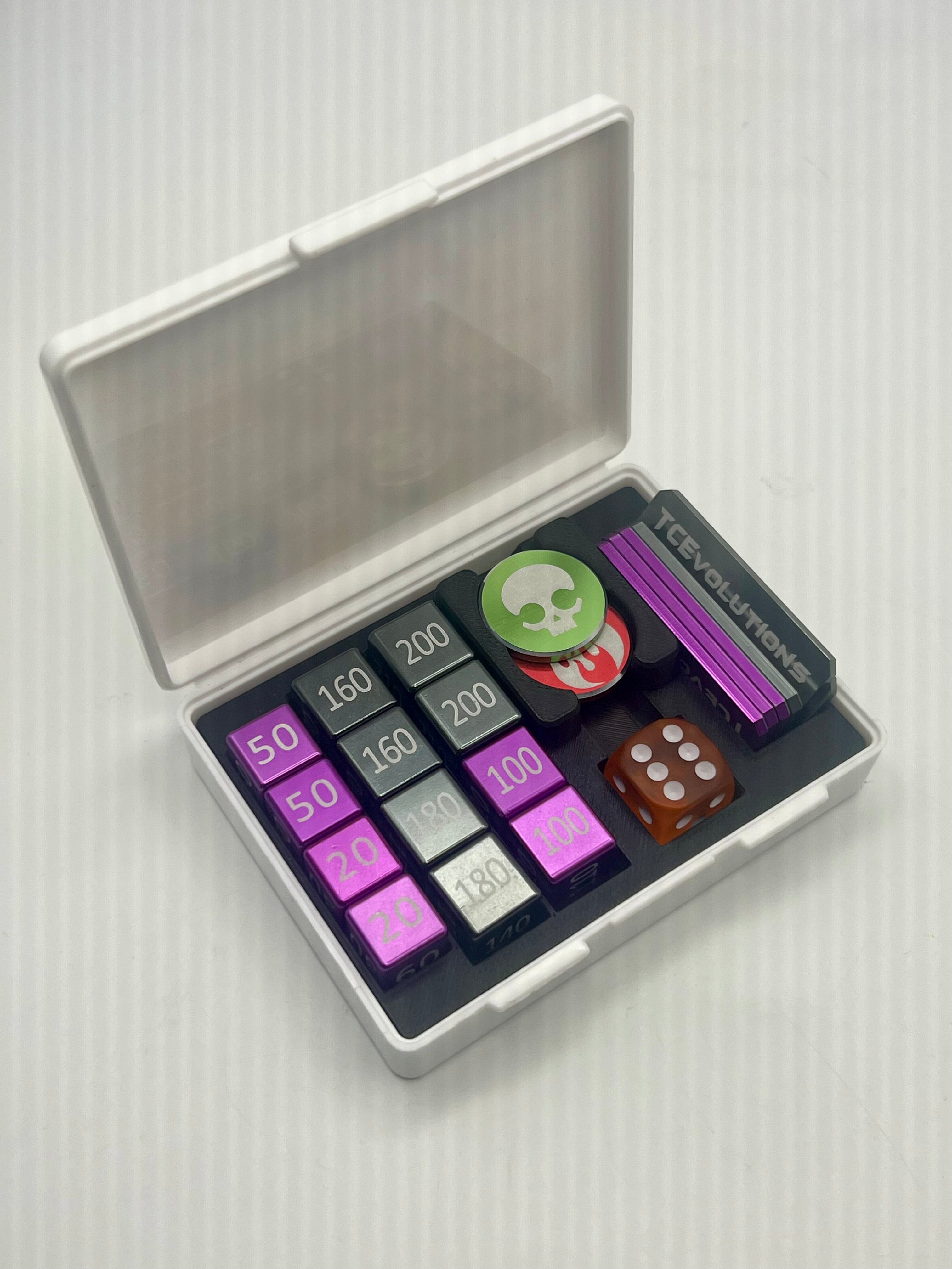 3D Print Insert for Pokemon Center Dice case (organizer for TCEvolutions products) Black