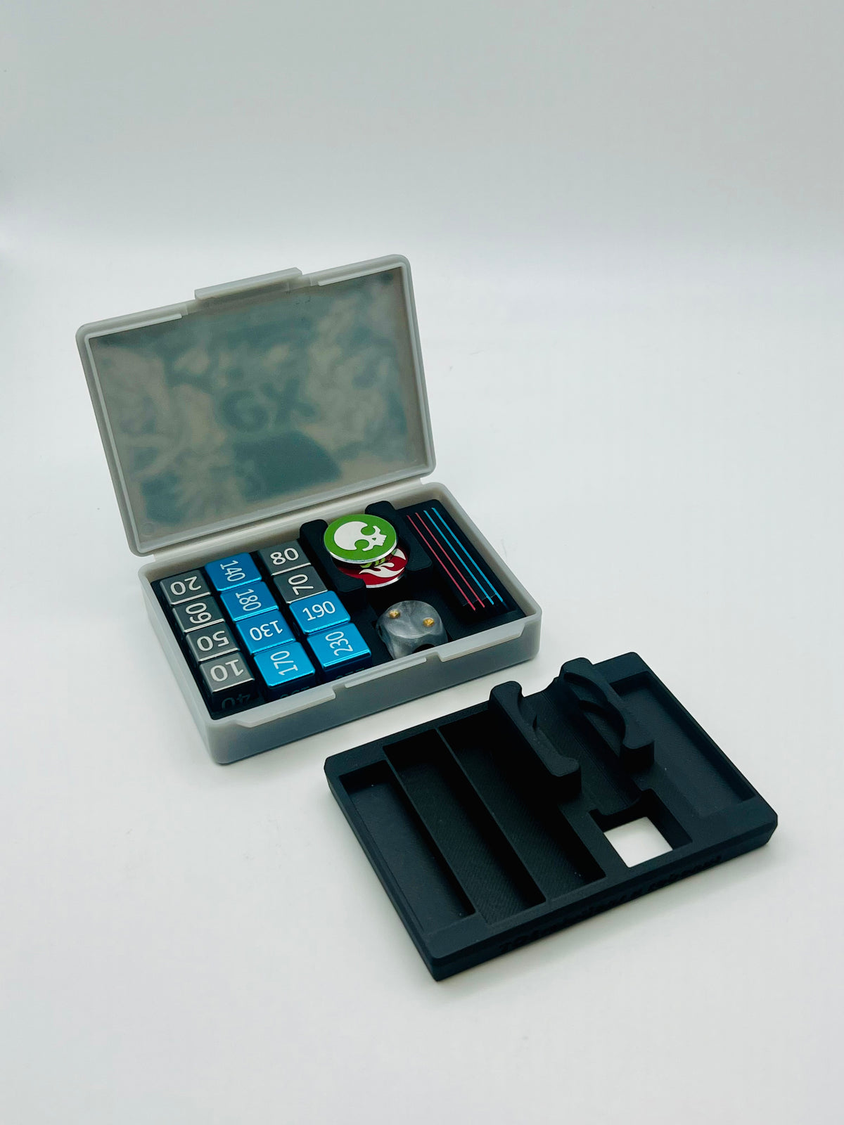 3D Print Insert for Pokemon Center (Japan Size) Dice case (organizer for TCEvolutions products) Black